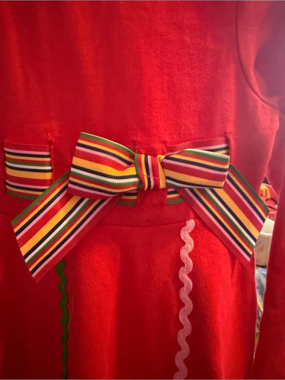 NWT Bonnie Jean Girls Size 5 Red Crayon Back to School Dress